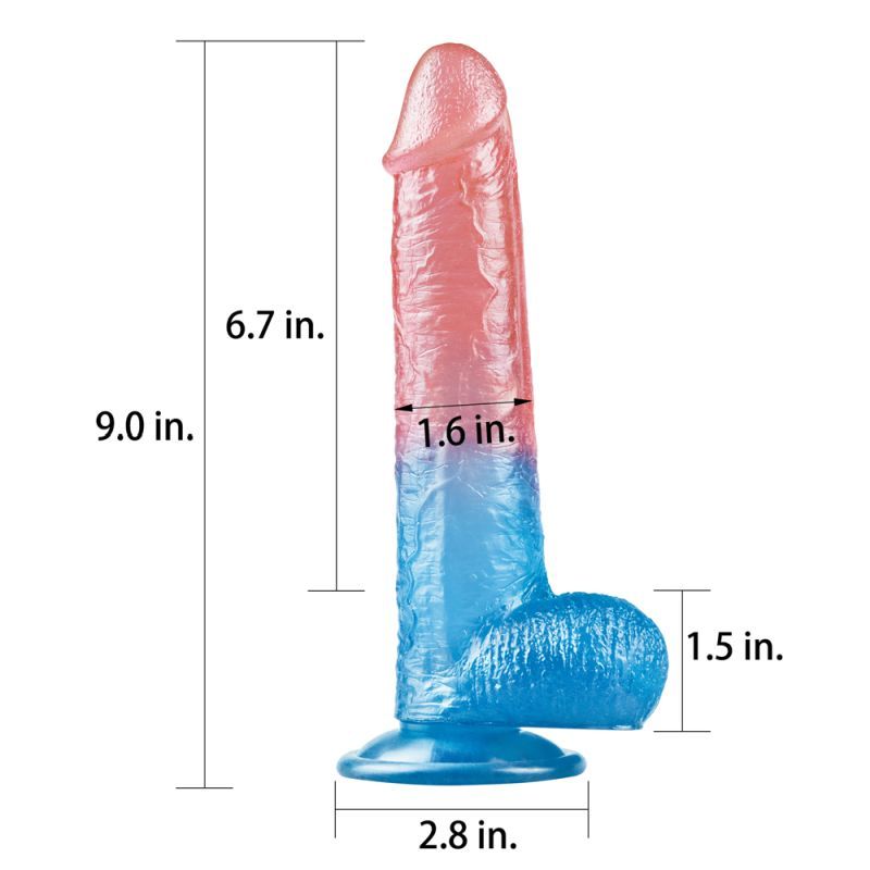 Lovetoy Dazzle Studs – Realistic Dildo 9in Secondary image