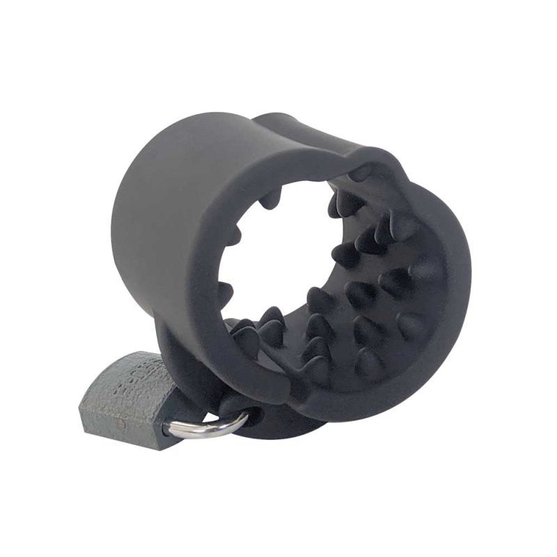 Brutus Cruncher Lockable Spiked Ball Stretcher > Sex Toys For Men > Ball Stretchers