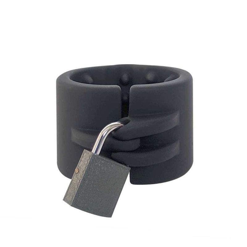 Brutus Cruncher Lockable Spiked Ball Stretcher > Sex Toys For Men > Ball Stretchers