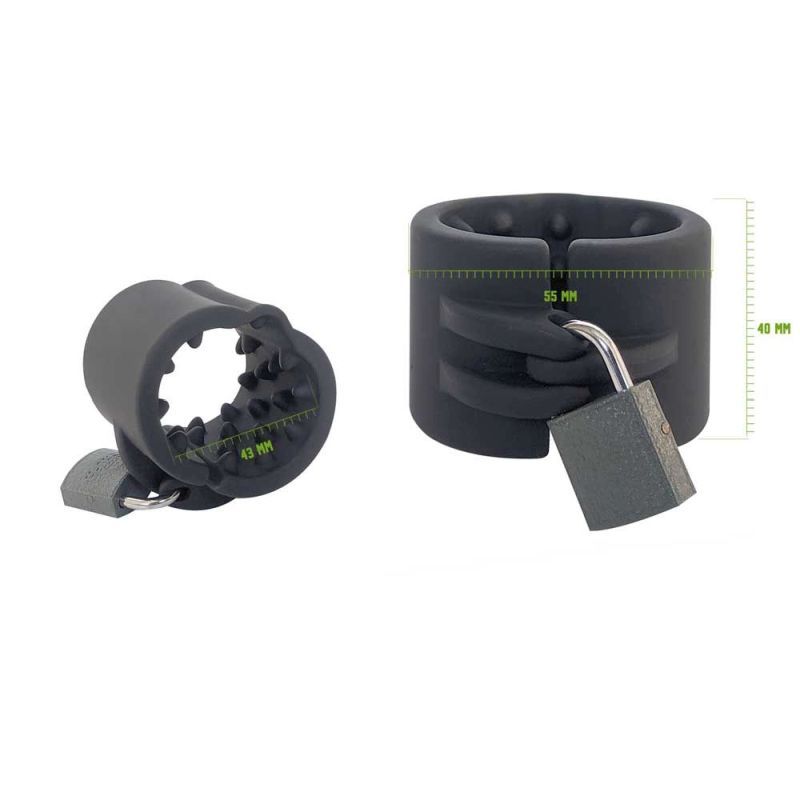 Brutus Cruncher Lockable Spiked Ball Stretcher > Sex Toys For Men >