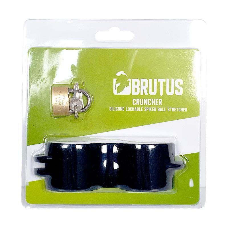 Brutus Cruncher Lockable Spiked Ball Stretcher > Sex Toys For Men >