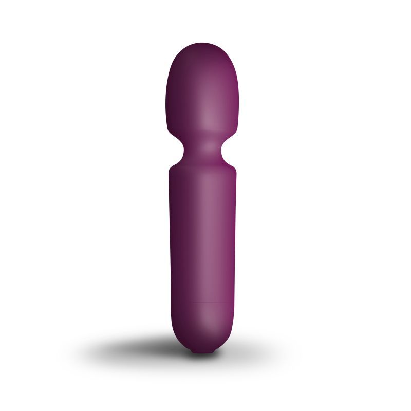 SugarBoo Playful Passion Wand Vibe – Compact Rechargeable Wand Vibrator Burgundy > Sex Toys > Mini Massagers