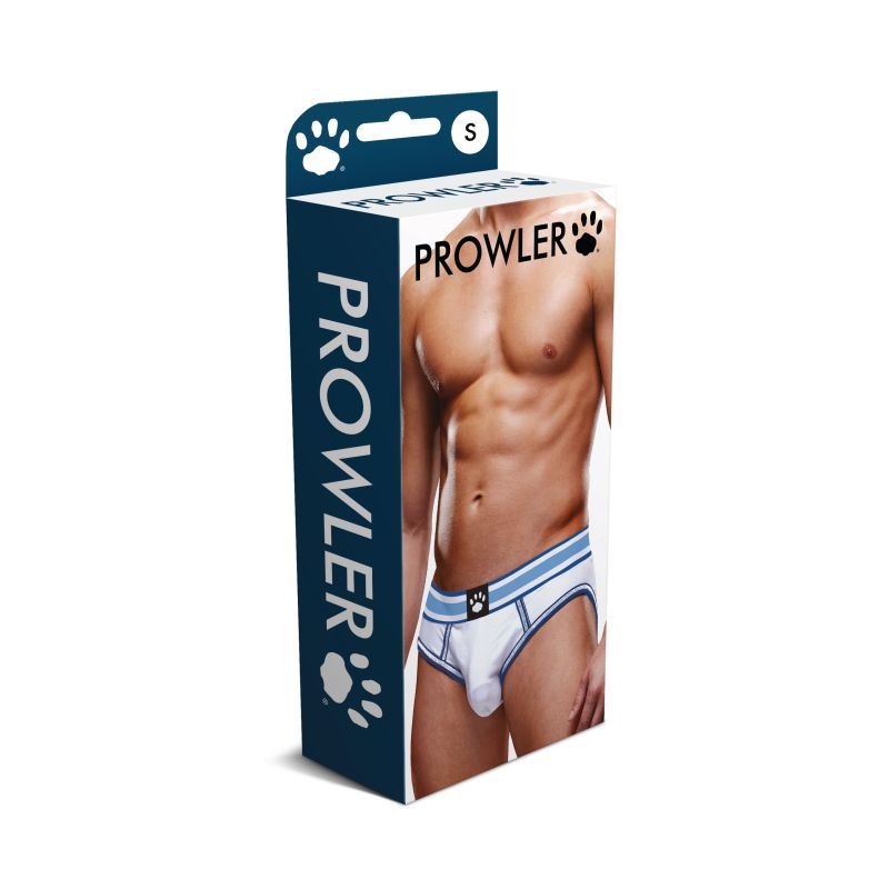 Prowler Open Back Brief White/Blue > Clothes > Open Back Underwear