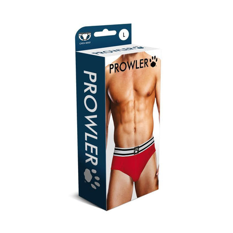 Prowler Open Back Brief White/Red for Bold Style and Comfort Open Back Underwear