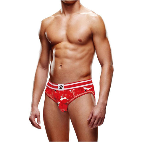 Prowler Reindeer Open Back Brief for Festive Fun Open Back Underwear