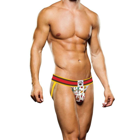 Prowler Berlin Jock Strap in Yellow and Red Colorway Jockstraps