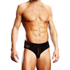 Prowler Mesh Open Back Brief Black Black Medium > Clothes > Open Back Underwear