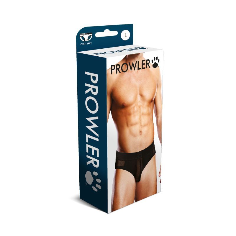 Prowler Mesh Open Back Brief Black > Clothes > Open Back Underwear