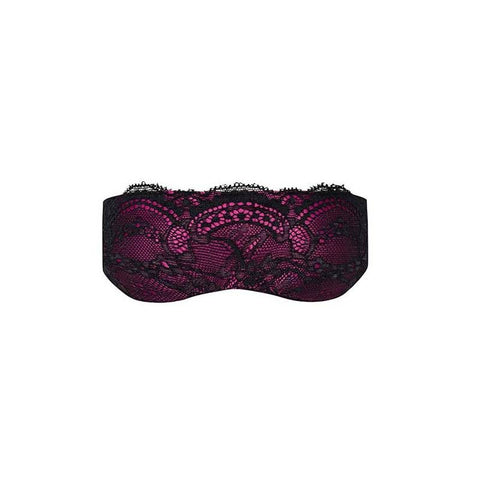 Roseberry Silky Eye Mask with Lace Adornments One Size Lingerie