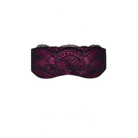 Roseberry Silky Eye Mask with Lace Adornments Lingerie