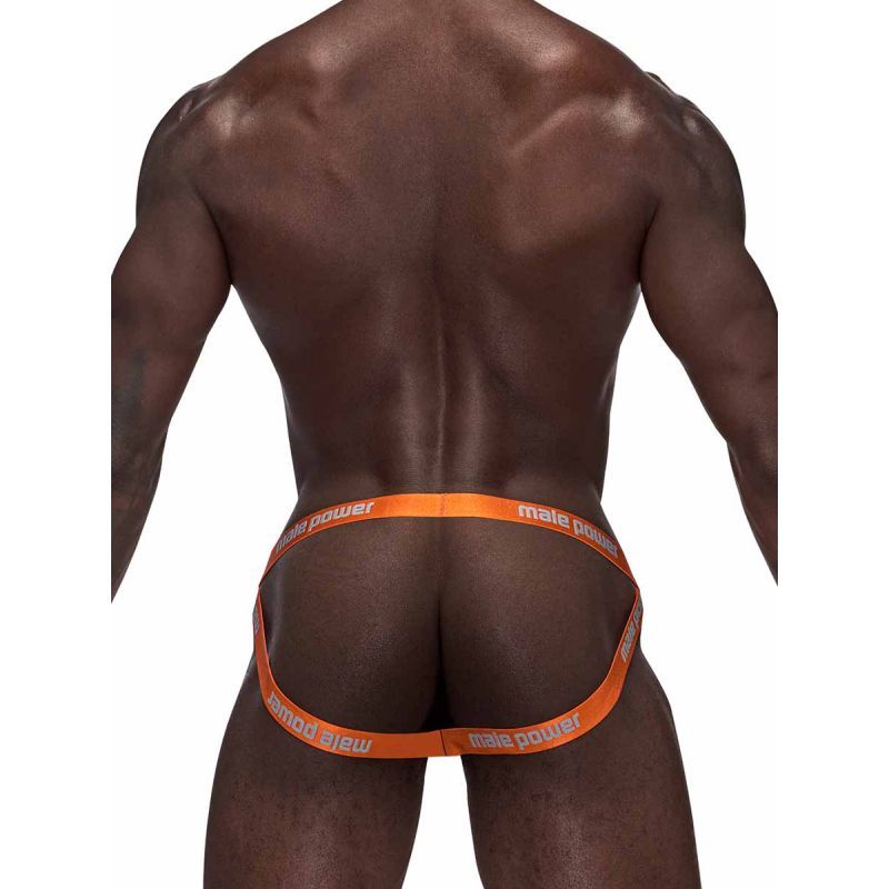 Male Power Casanova Uplift Jock Grey with Satin Waistband Jockstraps