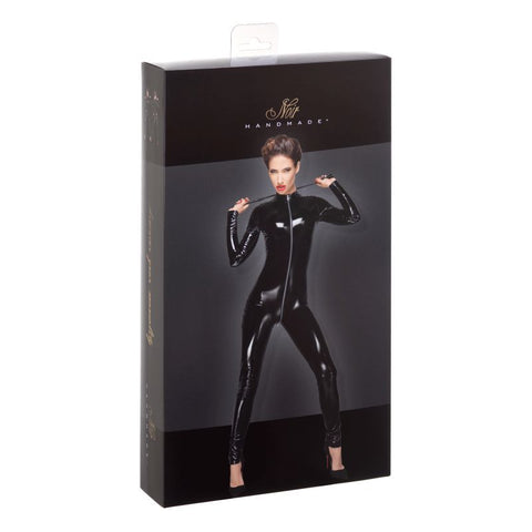 PVC Overall with Long 3-Way Metal Zipper for Fetish Parties Womens Latex