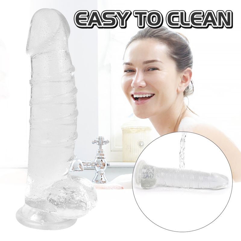 Denny Dong Clear XXL (40cm Length, 14cm Diameter) – Large Realistic Dildo with Suction Cup Dongs Realistic