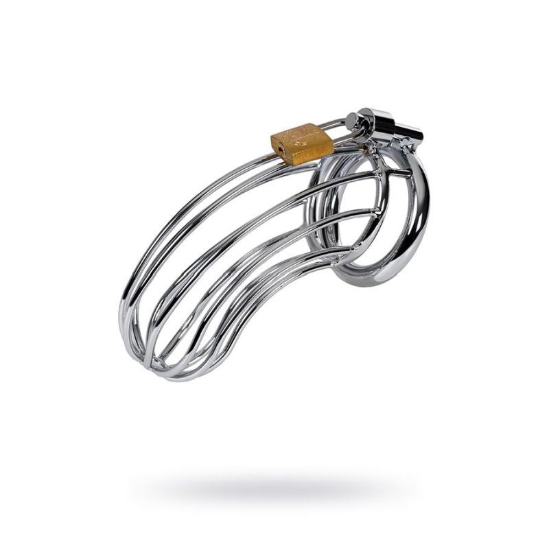 Silver Metal Birdcage Cock Cage Chastity Device > Bondage Gear > Male Chastity