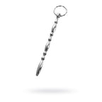 Silver Metal Beaded Urethral Plug with Ring Default Title > Sex Toys For Men > Sounding Rods