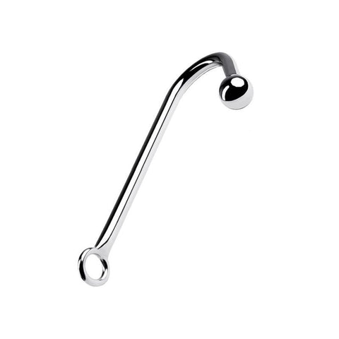 Silver Metal Anal Hook with Ball – 37cm Metal > Bondage Gear > Medical Instruments