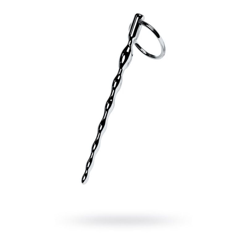 Silver Metal Braided Urethral Plug with Replaceable Rings – Metal Urethral Plug Silver > Sex Toys For Men > Sounding Rods Main image