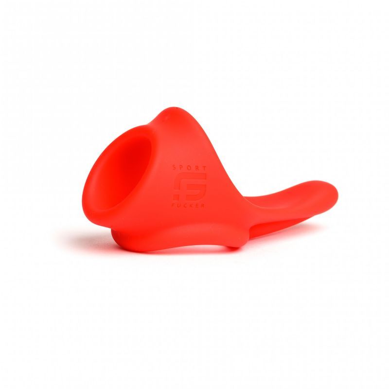 Tailslide Cock and Ball Sling (Red) – Premium Liquid Silicone Cock and Ball Sling > Cock Ring > Sling Main image
