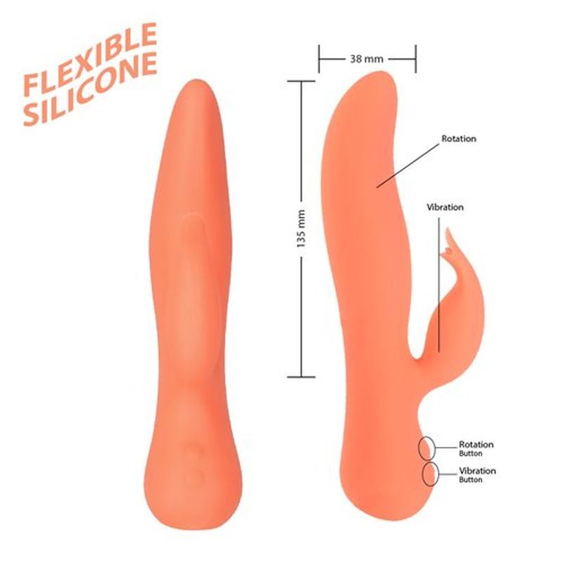 Blossom Swan 21cm Rabbit Vibrator | Dual Stimulation Design > Vibrators > Ladies > Rabbit
