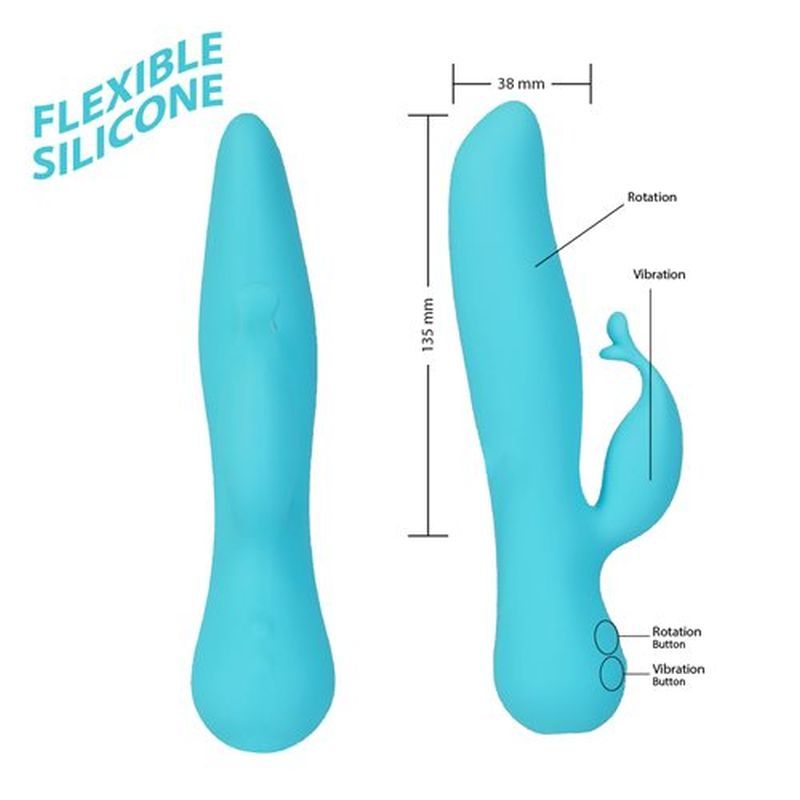 Kissing Swan 21cm Rabbit Vibrator | Soft Silicone Design > Vibrators > Ladies > Rabbit