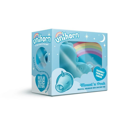 Unihorn Mountn Peak Twirling Tongue Unicorn Vibe Suction Stimulator