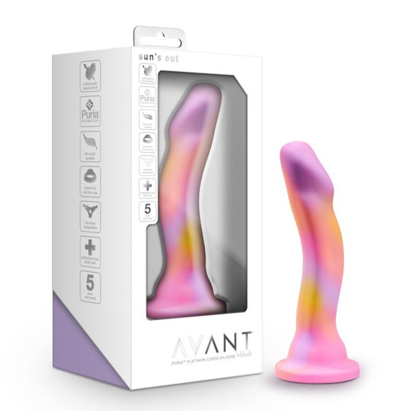 Avant Suns Out Pink Silicone 6.5 Inch Insertable Dildo > Dildos > Neutral Dildos