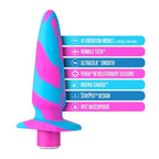 Avant Vibrotize Silicone Mini Anal Vibe Fuchsia 5 Inch > Anal Range > Vibrating Butt Plugs