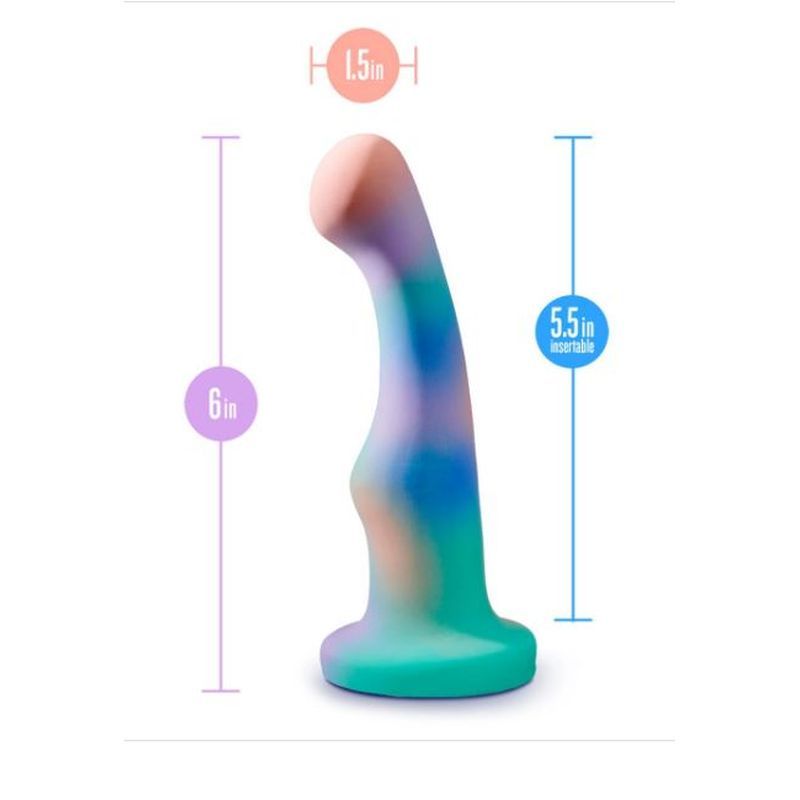 Avant Opal Dreams Aqua Silicone 6 Inch Dildo – Luxury Silicone Dildo > Dildos > Neutral Dildos