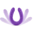 Ruse Silicone Slim 18in Purple Double Dong Dildo 1.5in Wide > Dildos > Double Dildos