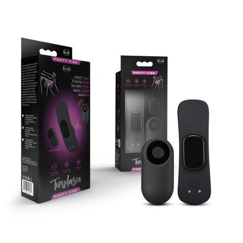 Temptasia Panty Vibe With Remote Control Black Black Panty Vibrators