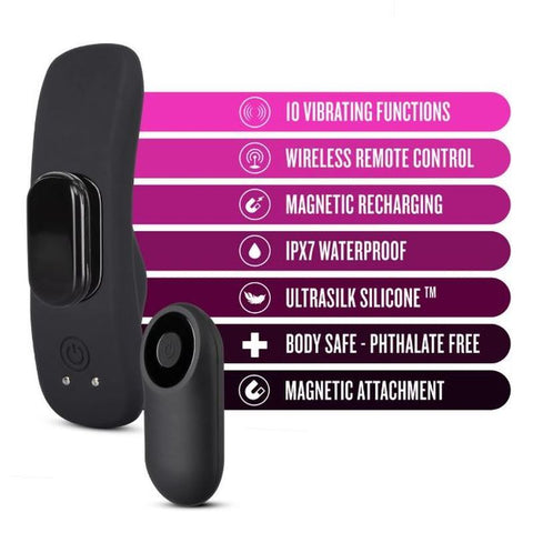 Temptasia Panty Vibe With Remote Control Black Panty Vibrators