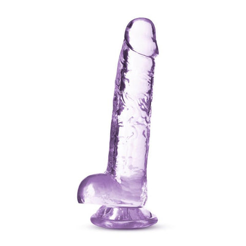 Naturally Yours 7 Inch Crystaline Dildo Amethyst DONGS