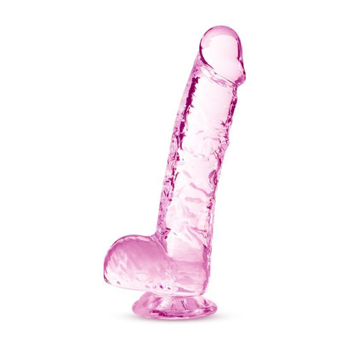 Naturally Yours 6 Inch Crystaline Dildo Rose DONGS
