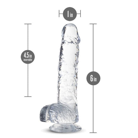 Naturally Yours 6" Crystaline Dildo Diamond DONGS