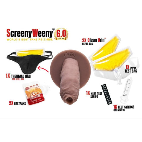 Screeny Weeny 6.0 Uncut Nordic White - Premium Fake Penis Drug Screening