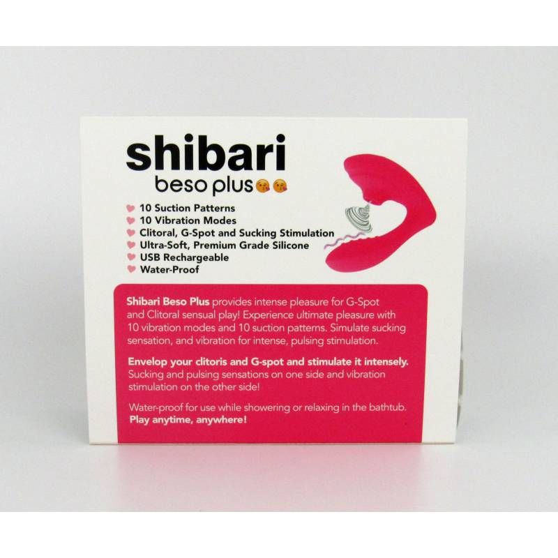 Shibari Beso Plus G-Spot and Clitoral Vibrator Pink STIMULATORS