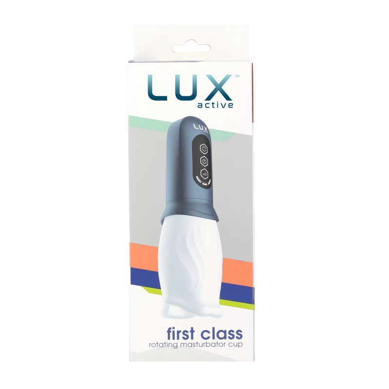 First Class Rotating Masturbator Cup – Soft Textured Sleeve Masturbator Strokers - Vibrating