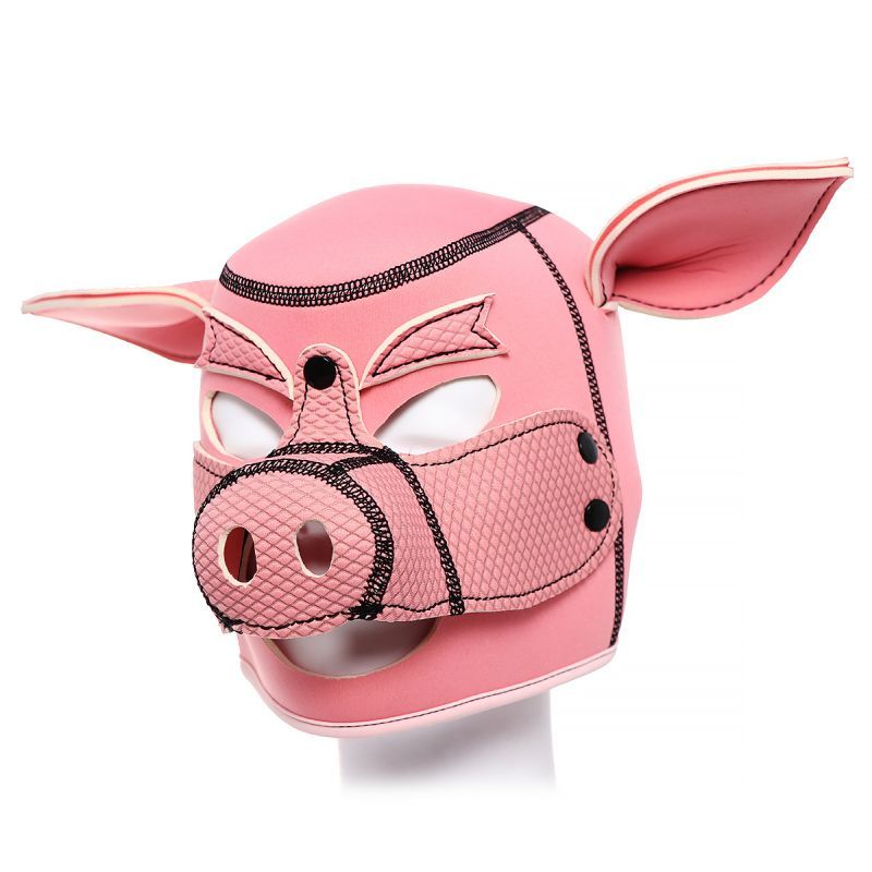 Neoprene Pig Mask (Pink) – Comfortable Neoprene Rubber Mask Pink > Bondage Gear > Masks Main image