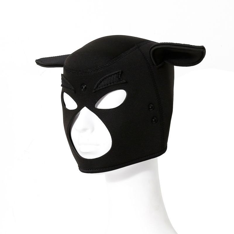 Neoprene Pig Mask (Black) – Comfortable Padded Fit Mask Masks
