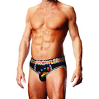 Prowler Oversized Paw Open Back Brief Black > Clothes > Open Back Underwear
