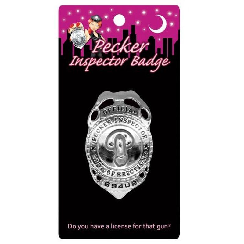Pecker Inspector Badge – Novelty Party Accessory > Novelties > Gag Gifts