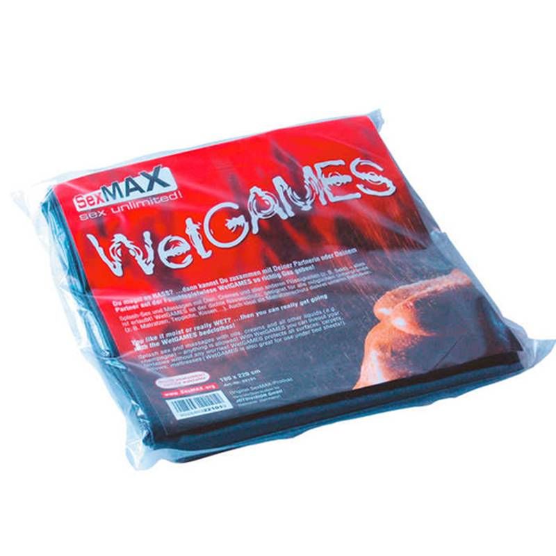 SexMAX WetGAMES (Black) – Waterproof Vinyl Sheet Black > Bondage Gear > PVC Orgy Bedding