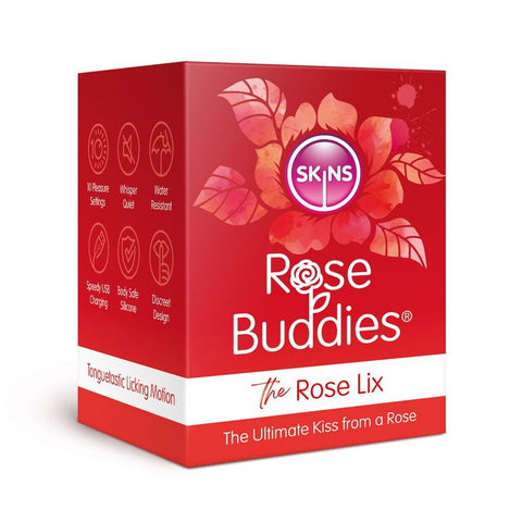 Skins Rose Buddies The Rose Flix Clitoral Massager Red Rose Stimulators