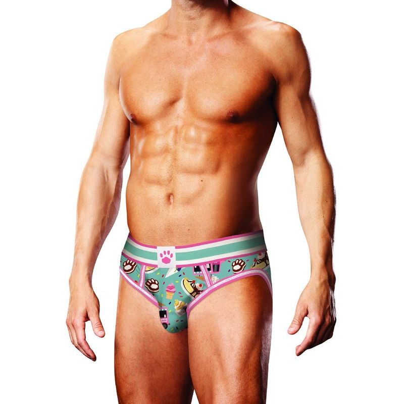 Prowler Sundae Open Brief - Fun Ice Cream Design Briefs Green Small > Clothes > Mens Briefs