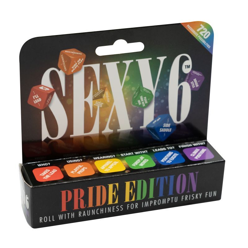 Sexy 6 Pride Edition Dice Set for Intimate Fun Games