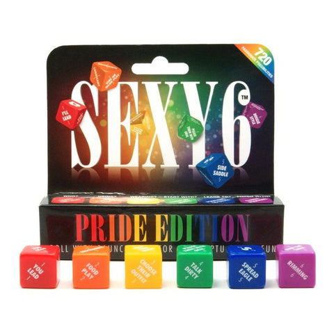 Sexy 6 Pride Edition Dice Set for Intimate Fun Games