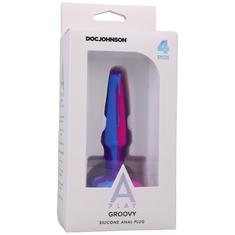 Groovy Silicone Anal Plug 4 Inch Berry > Anal Range > Butt Plugs