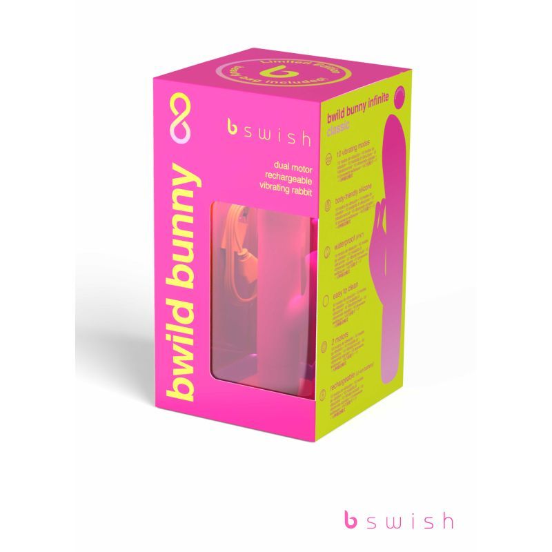 Bwild Bunny Classic Infinite 6 Inch Sunset Pink Rabbit Vibrator | Multi-Mode > Vibrators > Ladies > Rabbit