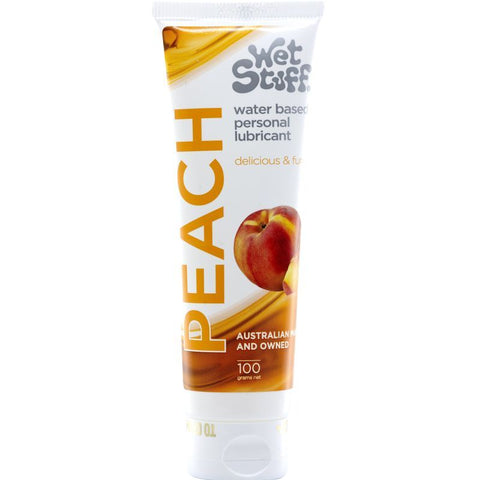 Wet Stuff Peach – Edible Peach Flavored Lubricant Tube 100g One Size > Lube > Flavoured