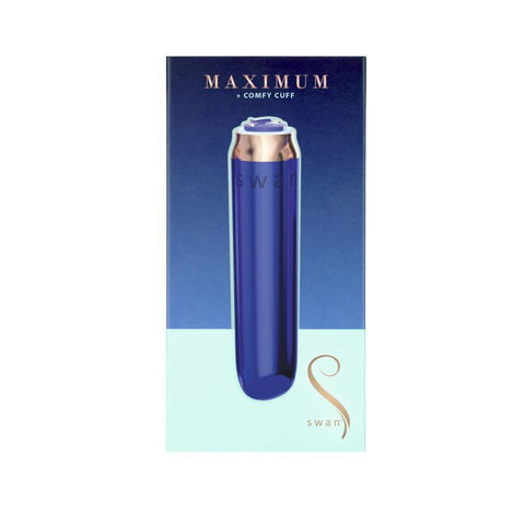 Maximum Comfy Cuff Rechargeable Bullet Blue 4 Inches BULLETS